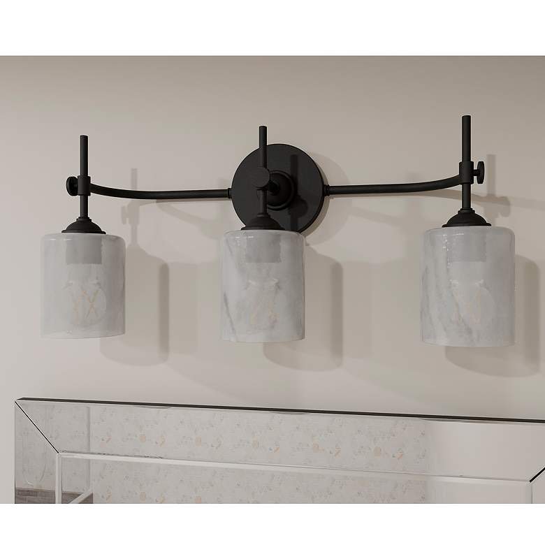 Image 1 Aria 3-Light Matte Black Bath Light