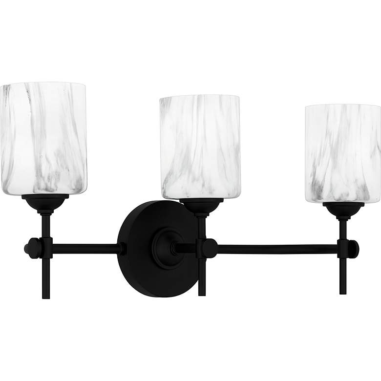 Image 4 Aria 3-Light Matte Black Bath Light more views