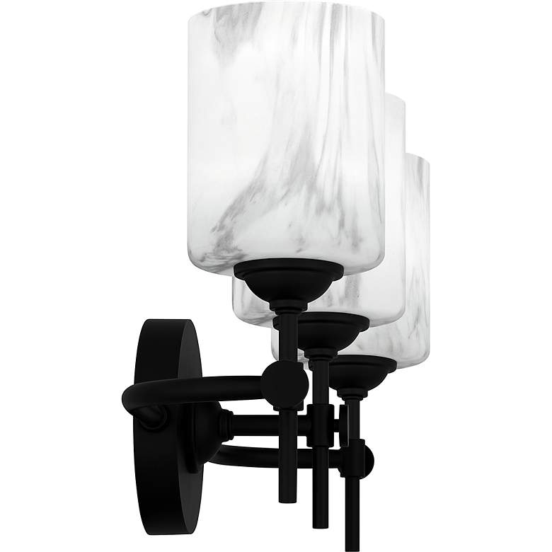 Image 5 Aria 3-Light Matte Black Bath Light more views