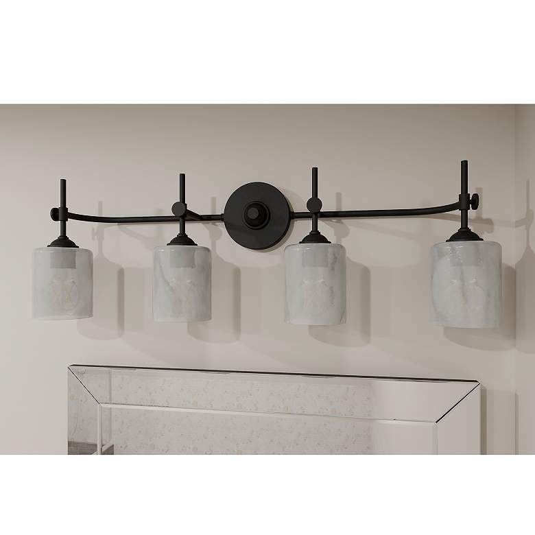 Image 1 Aria 4-Light Matte Black Bath Light