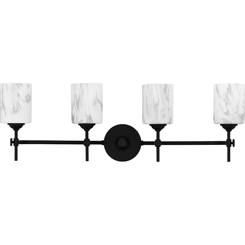 Image 3 Aria 4-Light Matte Black Bath Light more views