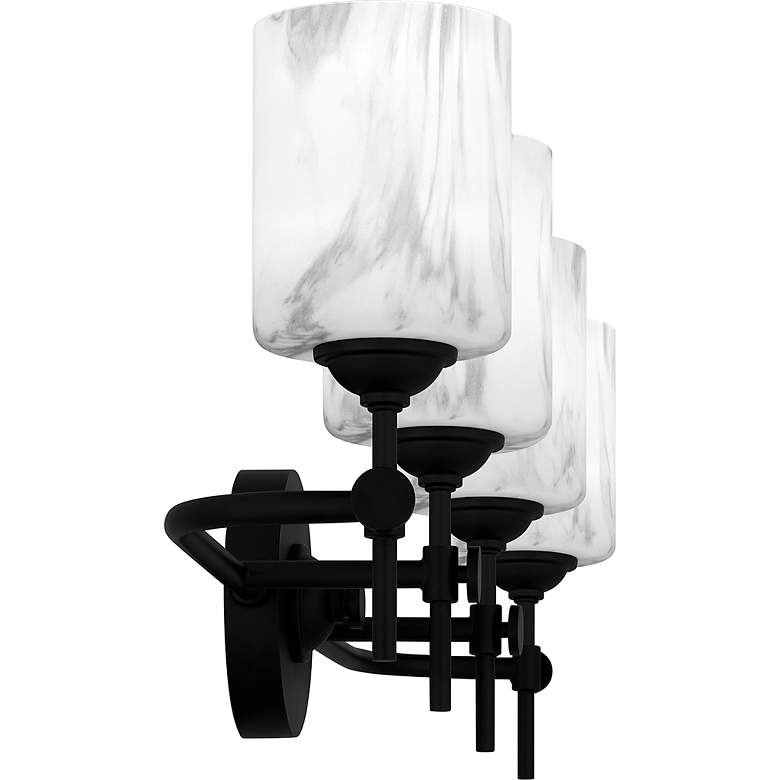 Image 5 Aria 4-Light Matte Black Bath Light more views