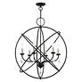 Thumbnail4 of Aria 6 Light Black Globe Pendant Chandelier more views