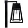 Aria 98 1/2" High Black Solar LED Post Light with Base