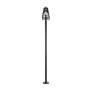 3_Aria 98 1/2" High Black Solar LED Post Light with Base more views