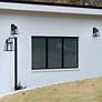 5_Aria 98 1/2" High Black Solar LED Post Light with Base more views