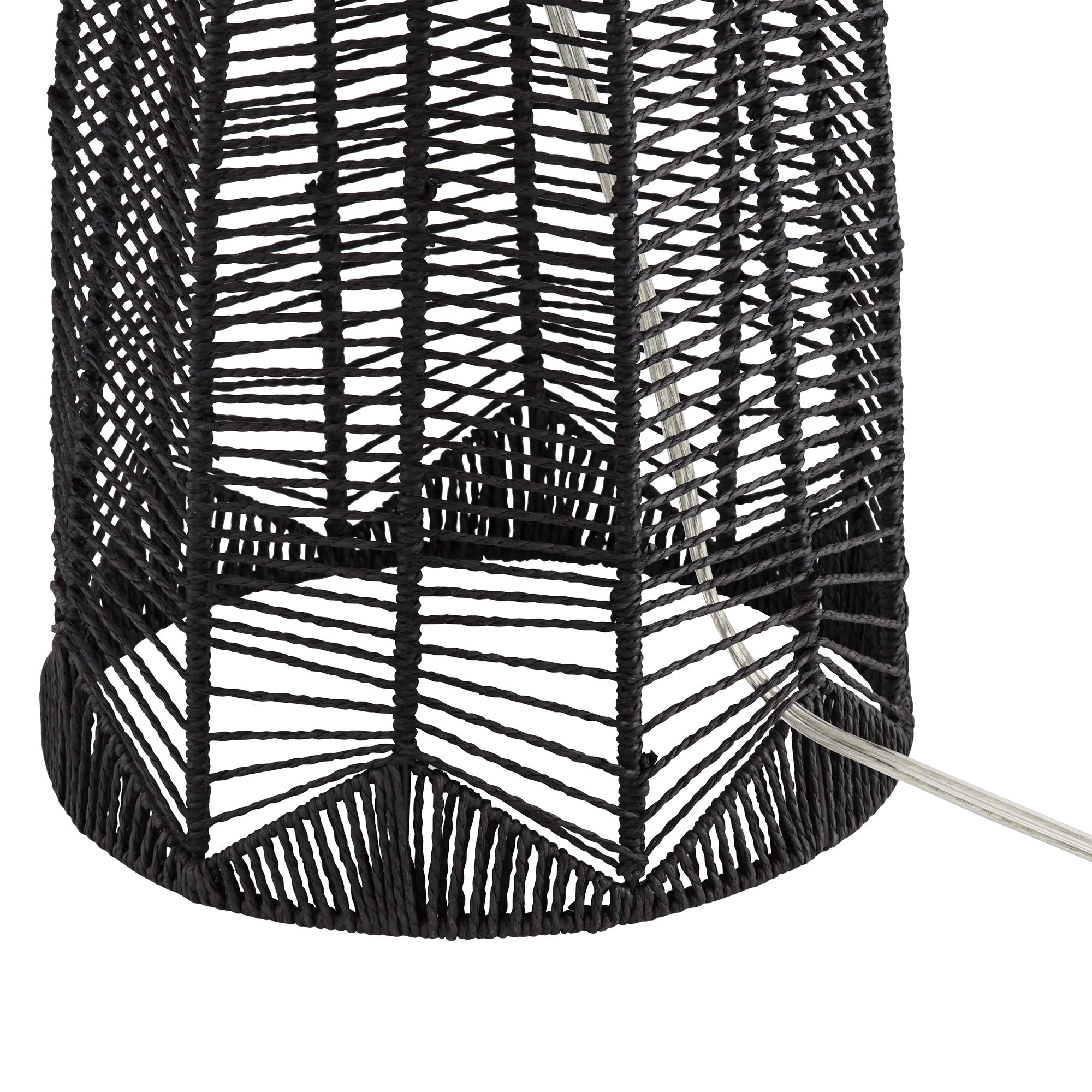 black cage table lamp