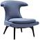 Aria Blue Fabric Accent Chair