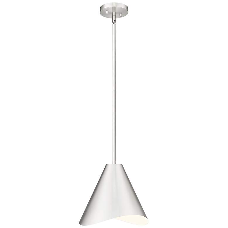 Image 1 Aria by Z-Lite Brushed Nickel 12 inch 1 Light Pendant