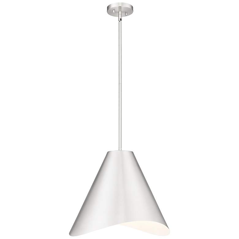 Image 1 Aria by Z-Lite Brushed Nickel 18 inch 1 Light Pendant