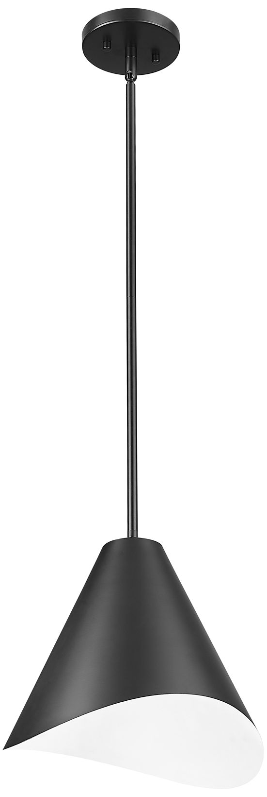 Image 5 Aria by Z-Lite Matte Black 12 inch 1 Light Pendant more views