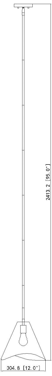 Image 6 Aria by Z-Lite Matte Black 12 inch 1 Light Pendant more views