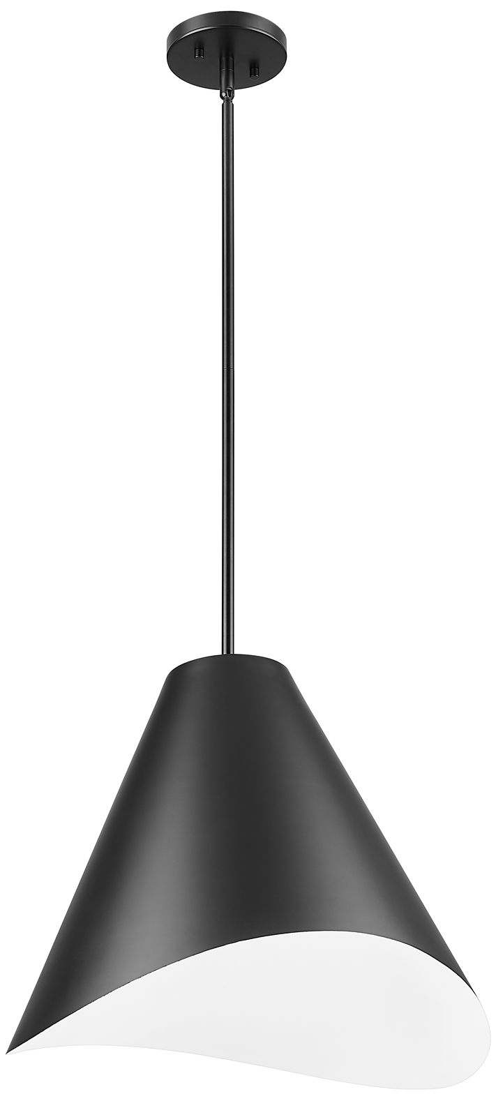 Image 5 Aria by Z-Lite Matte Black 18 inch 1 Light Pendant more views