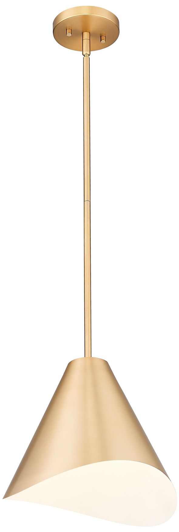 Image 2 Aria by Z-Lite Modern Gold 12 inch 1 Light Pendant more views