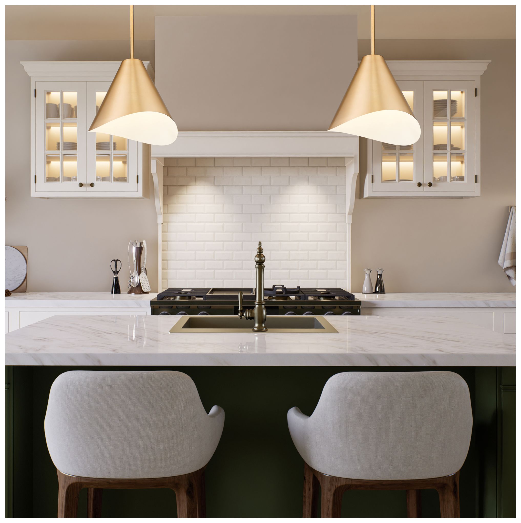 Aria by Z-Lite Modern Gold 12 inch 1 Light Pendant