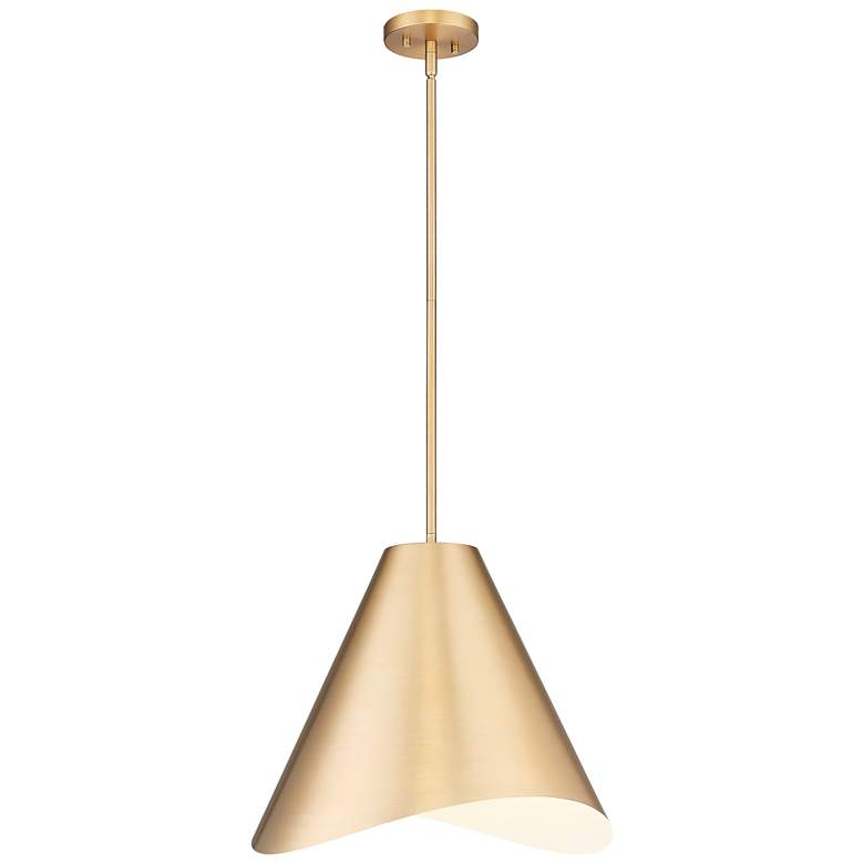 Image 1 Aria by Z-Lite Modern Gold 18 inch 1 Light Pendant