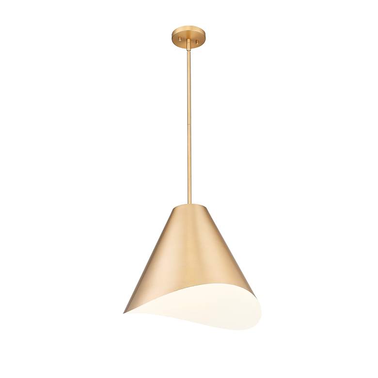 Image 2 Aria by Z-Lite Modern Gold 18 inch 1 Light Pendant more views