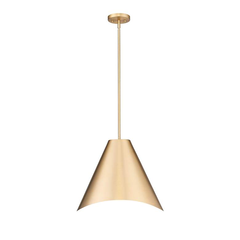 Image 3 Aria by Z-Lite Modern Gold 18 inch 1 Light Pendant more views