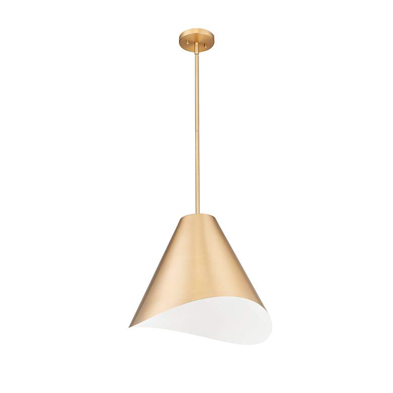 Image 5 Aria by Z-Lite Modern Gold 18 inch 1 Light Pendant more views