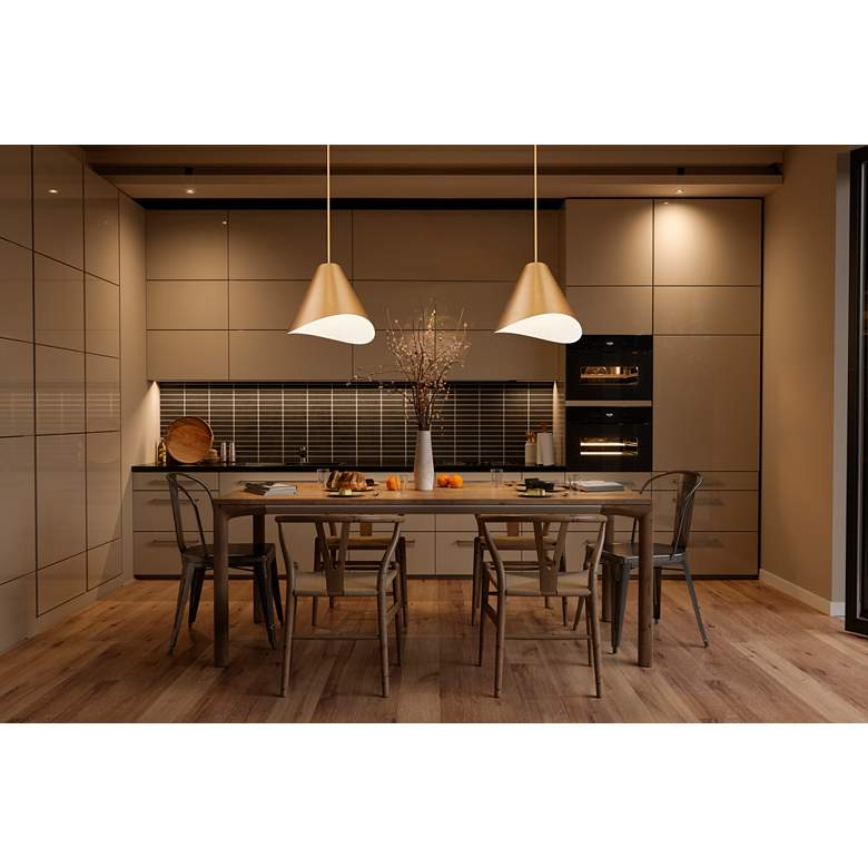 Image 7 Aria by Z-Lite Modern Gold 18 inch 1 Light Pendant more views