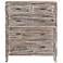 Aria Distressed Wood 5-Drawer Chest
