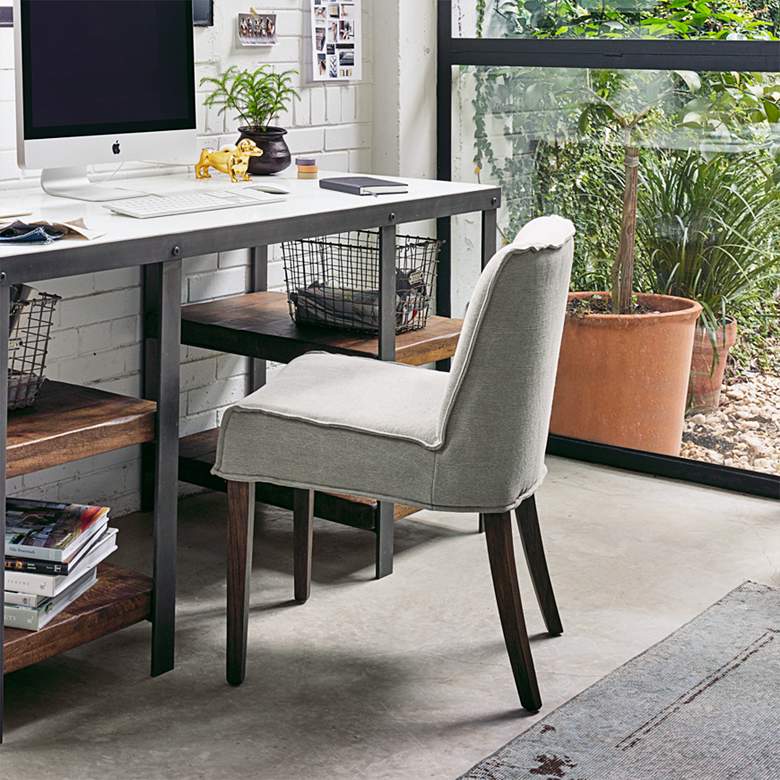 Image 1 Aria Heather Twill Stone Dining Chair