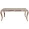 Aria Large Rectangular Distressed Wood Dining Table