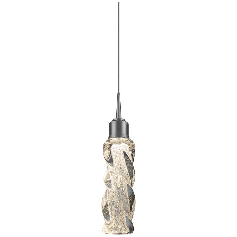 Image 1 Aria LED Pendant - Chrome Finish - Clear Glass Shade