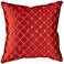 Aria Ruby Red 18" Square Decorative Pillow