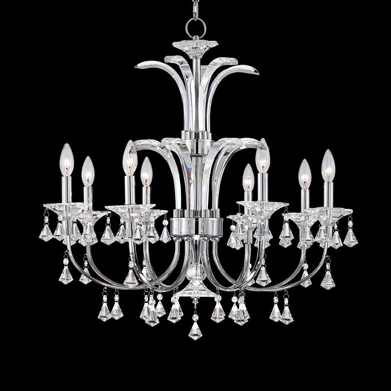 Image 1 Ariah 8-Light 28 1/2 inch Wide Clear Crystal Chandelier