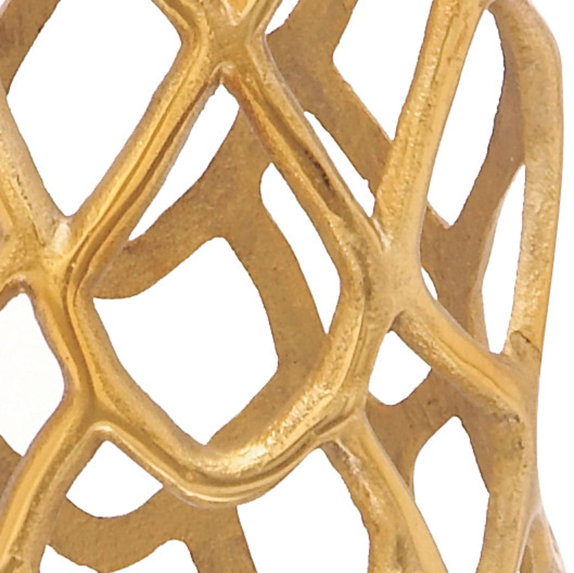 Image 3 Arial I Metallic Gold Metal 27" High Decorative Coral Vase more views