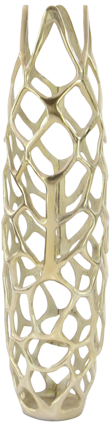 Image 5 Arial II Metallic Gold Metal 31" High Decorative Coral Vase more views