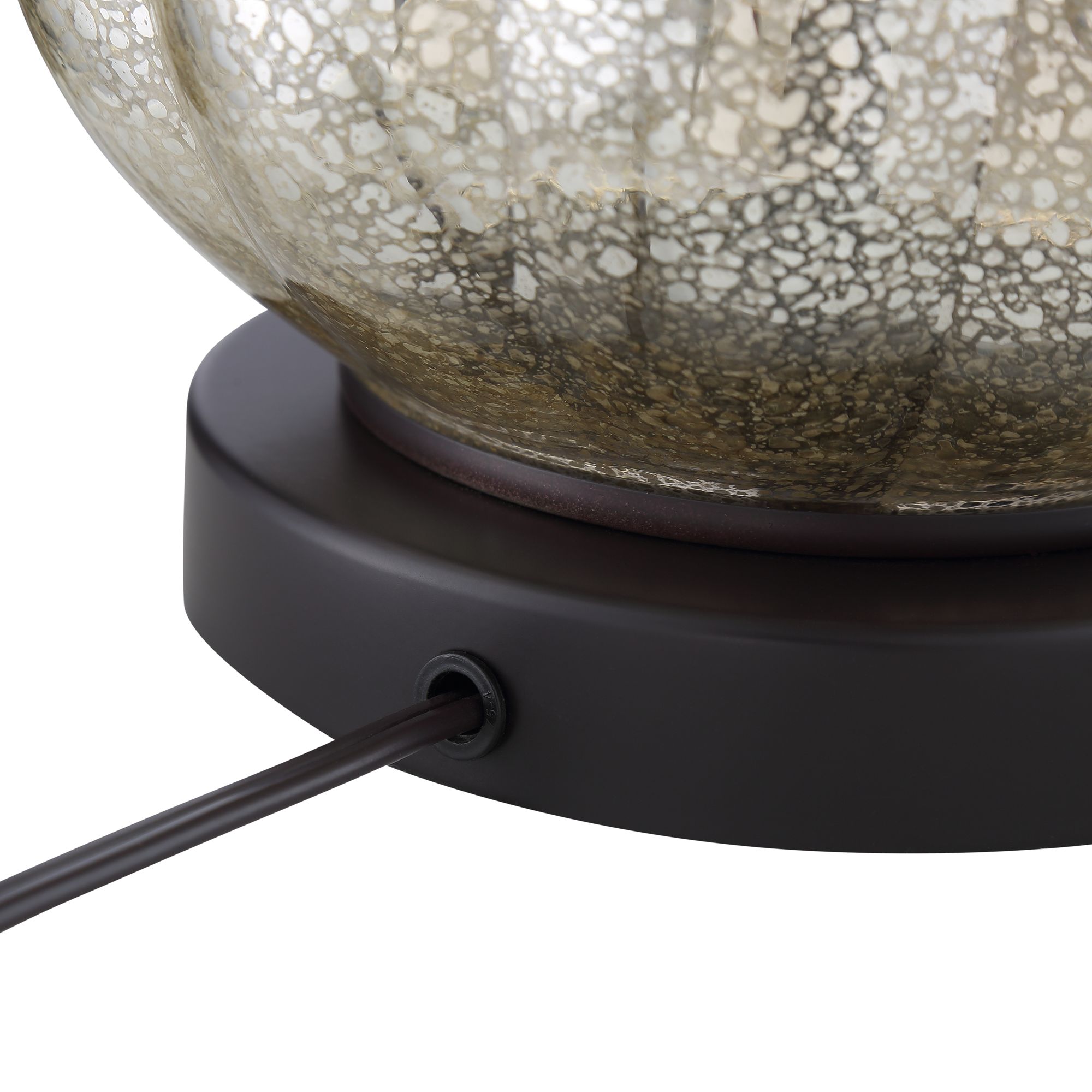 Image 7 Arian 27 1/2" Bronze and Fluted Mercury Glass Table Lamp more views