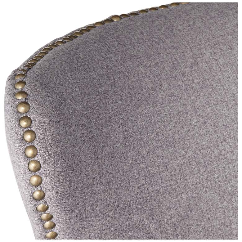 Image 4 Ariana 25 1/2 inch Dark Gray Fabric Swivel Counter Stool more views