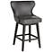 Ariana 25 1/2" Overcast Gray Swivel Counter Stool