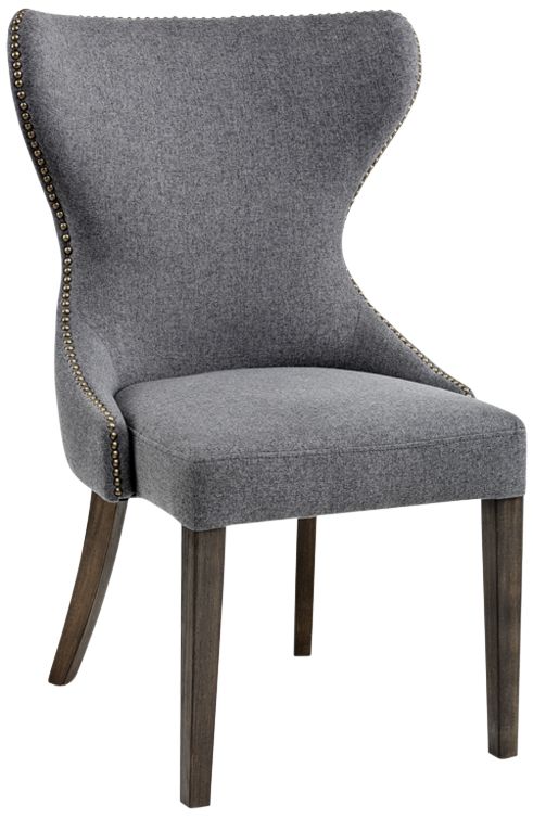 Charcoal velvet dining online chair