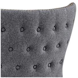 Image5 of Ariana Dark Gray Fabric Dining Chair more views