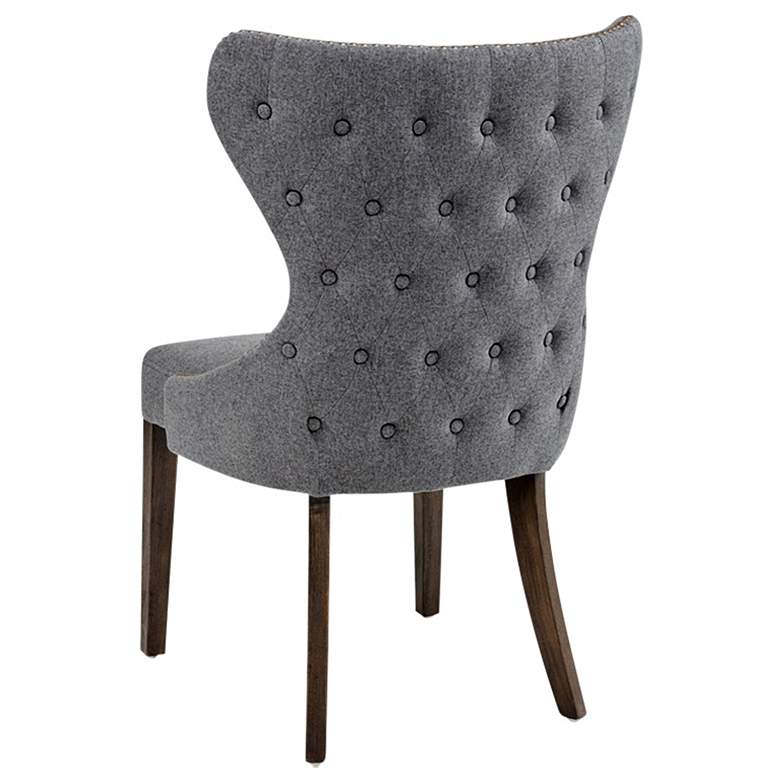Image 5 Ariana Dark Gray Fabric Tufted Dining Chairs Set of 2 more views