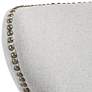 Ariana Light Gray Fabric 29 1/2" Swivel Barstool
