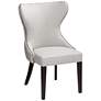 Ariana Light Gray Fabric Dining Chair in scene