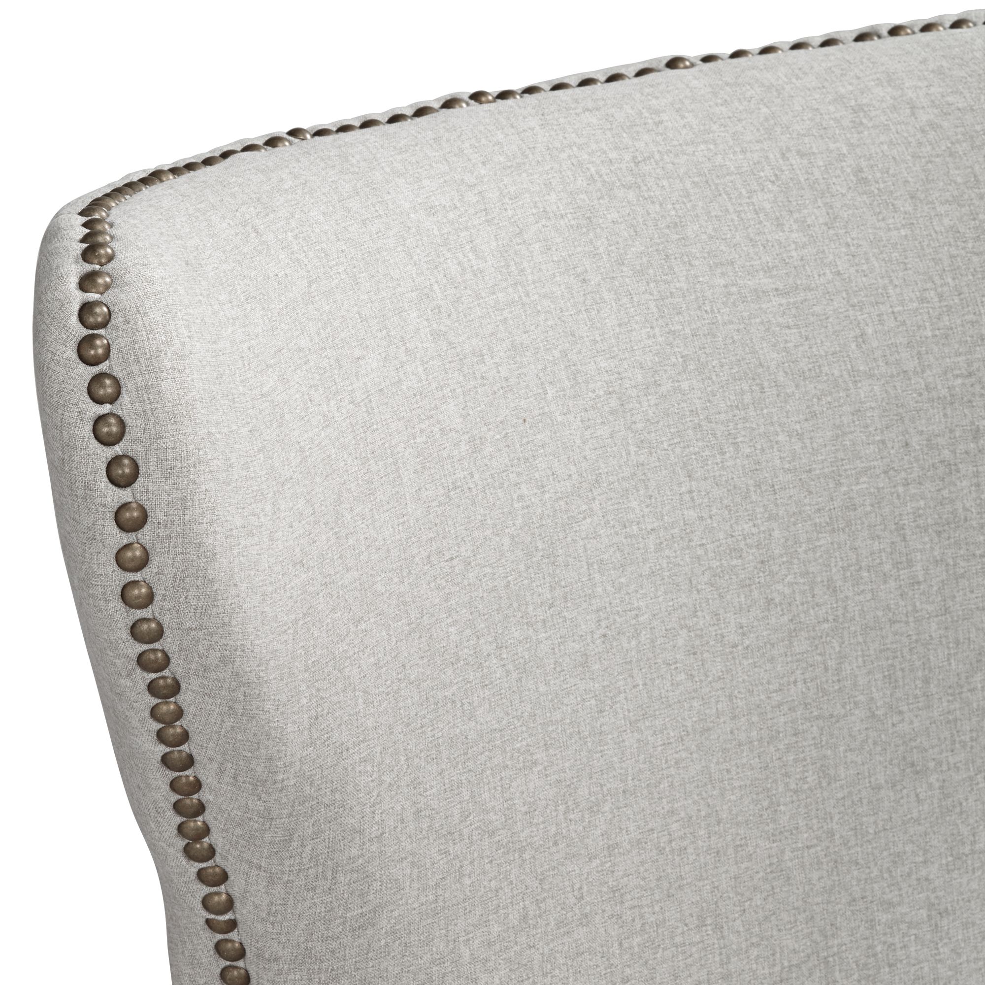 Ariana Light Gray Fabric Dining Chair 12W79 Lamps Plus