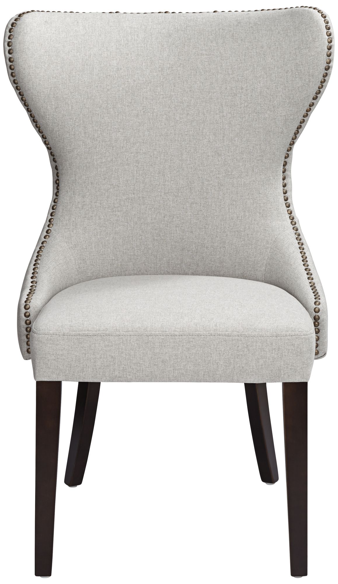 Ariana Light Gray Fabric Dining Chair 12W79 Lamps Plus
