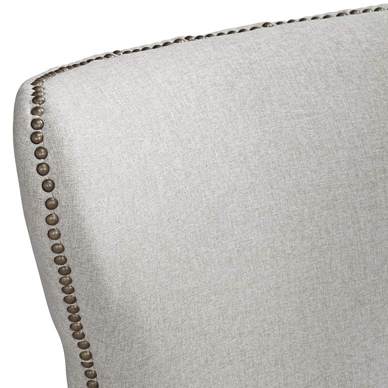 Image 4 Ariana Light Gray Fabric Tufted Dining Chairs Set of 2 more views