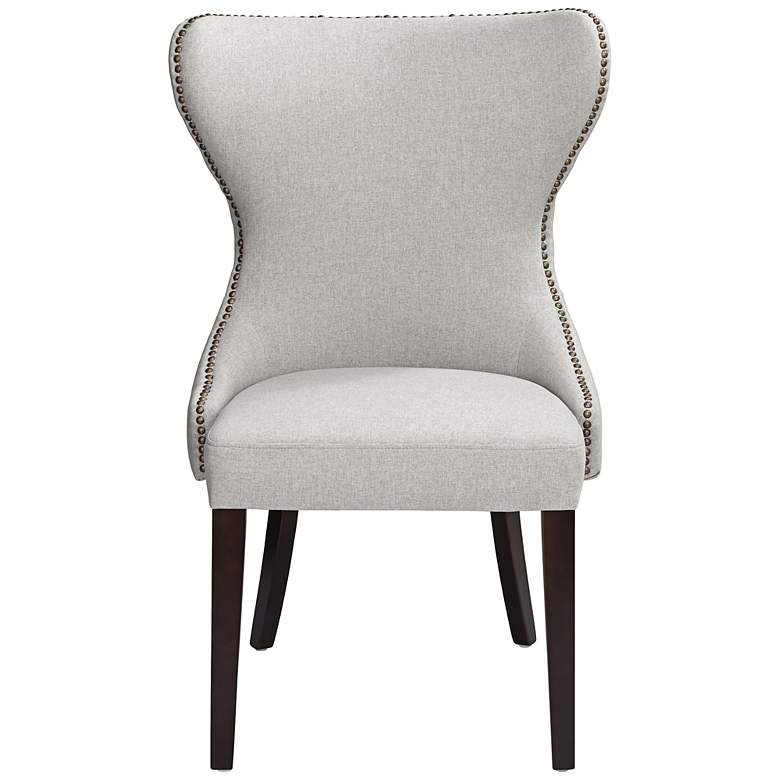 Image 7 Ariana Light Gray Fabric Tufted Dining Chairs Set of 2 more views