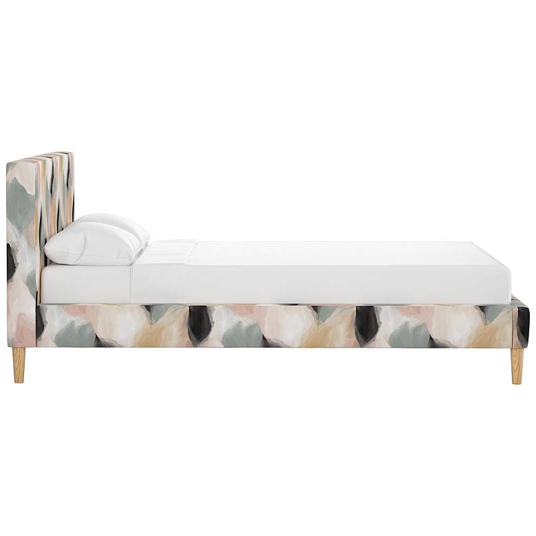 Image 4 Ariana Multi-Color Cloud Shapes Queen Size Platform Bed more views