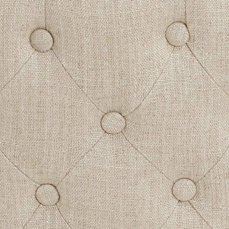 Image 3 Ariana Sand Fabric 29 1/2" Tufted Swivel Bar Stool more views