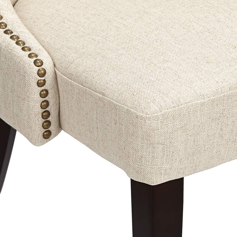 Image 6 Ariana Sand Fabric Tufted Dining Chairs Set of 2 more views