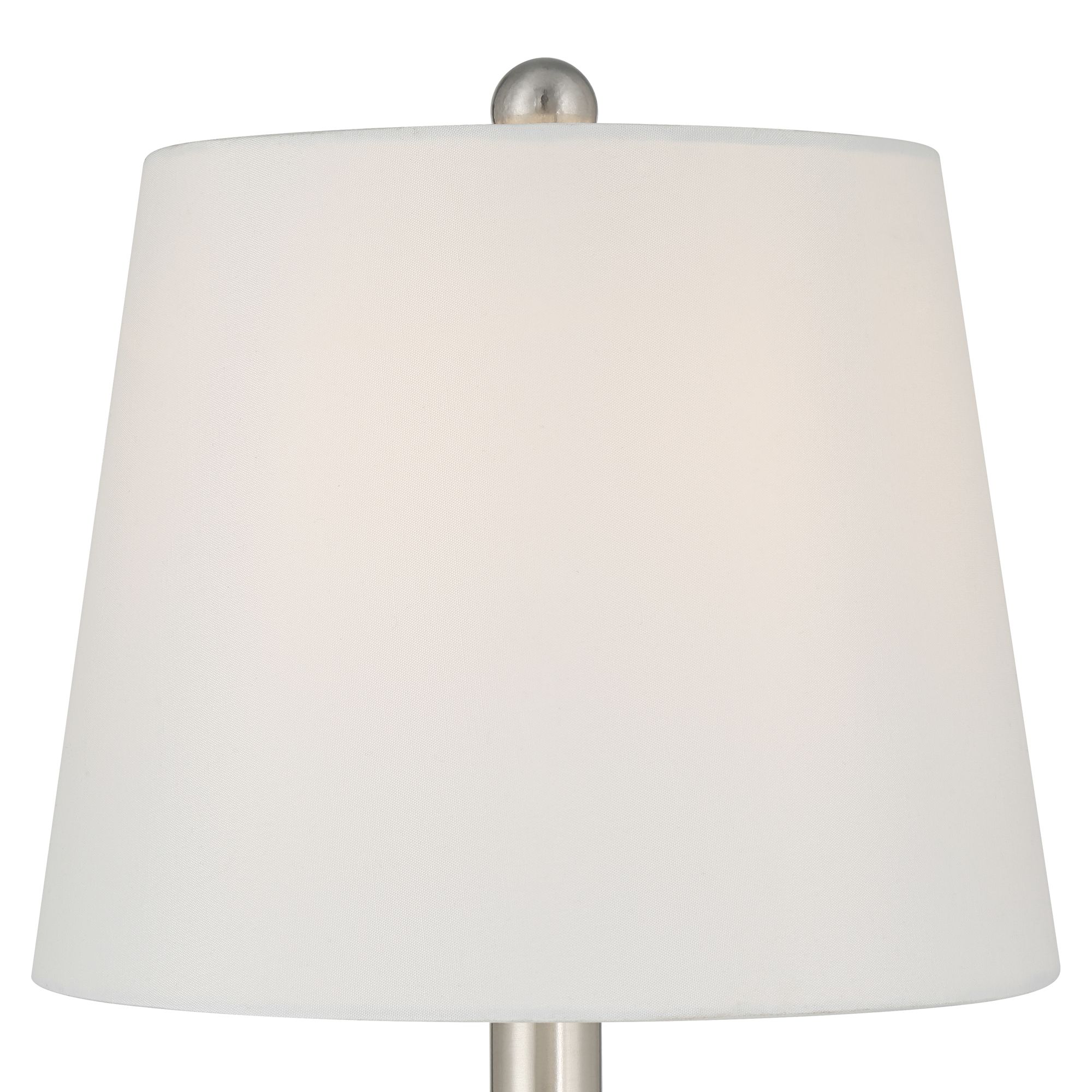 Image 3 Arianna 16"H White Flower Ceramic Accent Table Lamp Set with Dimmer more views