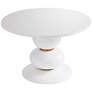 Arianna 47 1/4" Wide White Round Dinette Table in scene