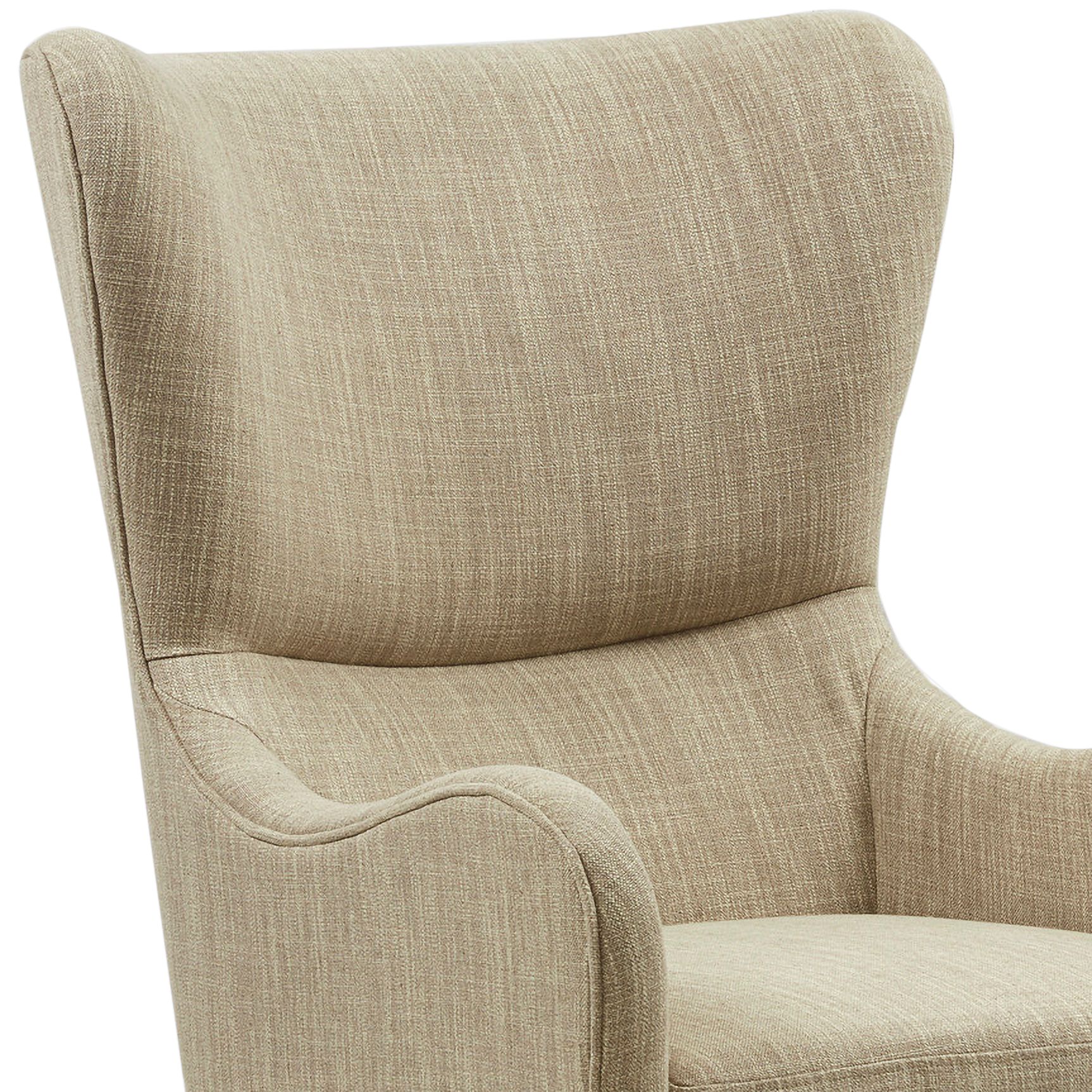 taupe wing chair